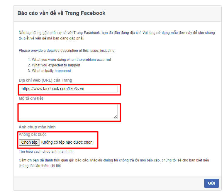 Tổng đài FB 